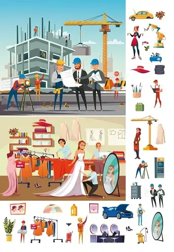 Книга-картонка Великий віммельбух. Професії - фото 6