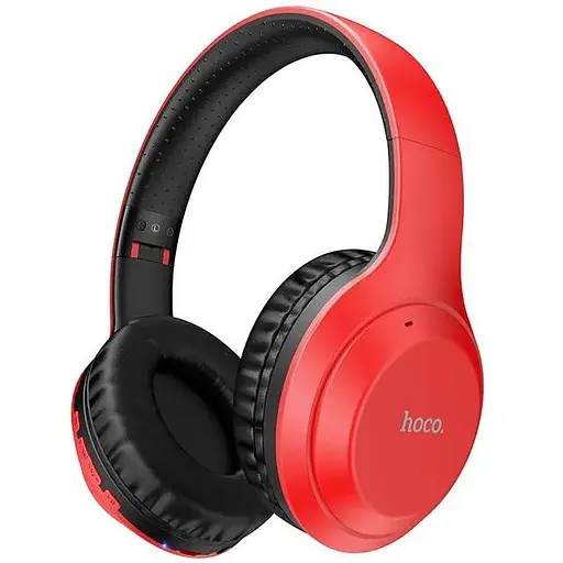 Бездротові накладні навушники блютуз з мікрофоном Hoco W30 Bluetooth Червоний