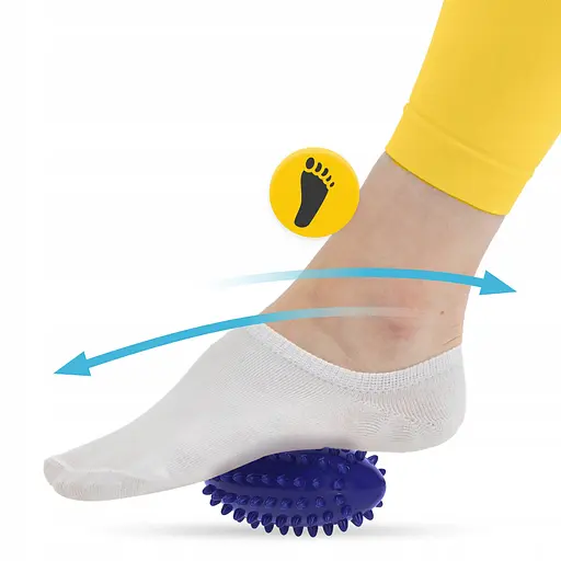 М'яч масажний огірок 4FIZJO Spike Bean 11.5 x 5 см Blue (P-5905973403306) - фото 6