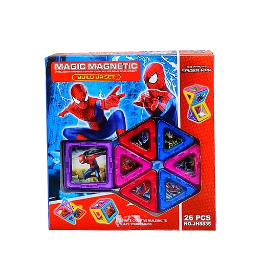 Конструктор магнитный, 26 деталей, (В ассортименте)