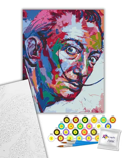 Набір для розпису ArtCraft Сальвадор Далі 40 x 50 см (10011-AC) - фото 2