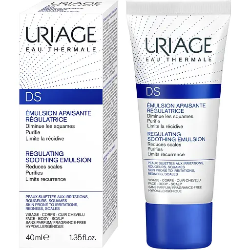 Заспокійлива емульсія Uriage DS Regulating Soothing Emulsion проти себорейного дерматиту 40 мл - фото 1