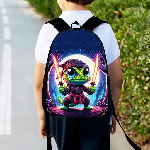 Рюкзак детский Рюкзак детский Дракончик Ниндзя 34х27 см, ранец городской для мальчика (00541)