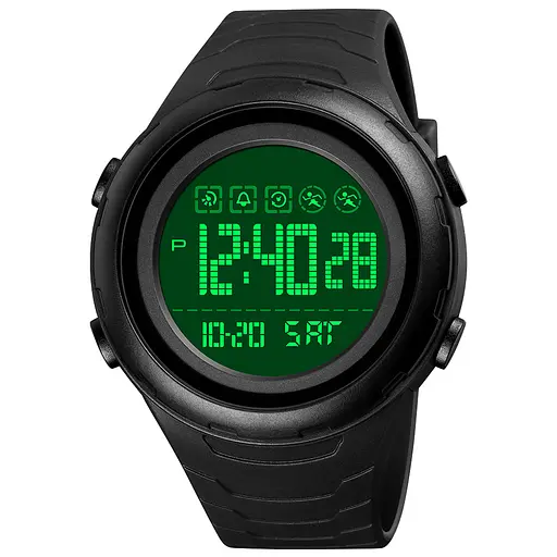 Наручний годинник чоловічий 1674 All Black Skmei acs0030633 - фото 4