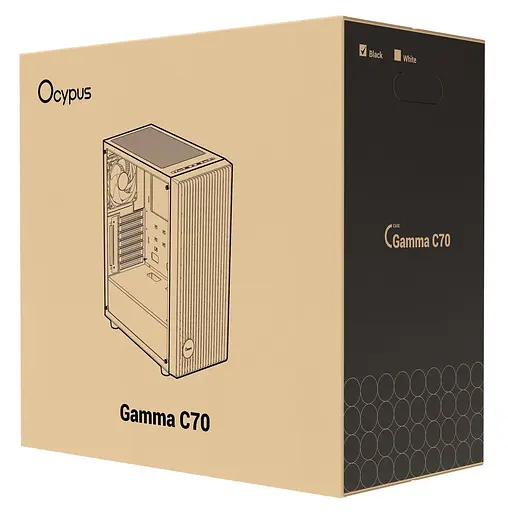 Корпус OCYPUS GAMMA C70 BK ARGB (GAMMA-C70-BKG400XX-GL) без блока питания - фото 10