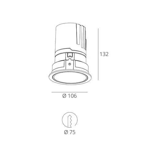 Точечный светильник RFL76018 18W WH+NI 4000K - фото 2