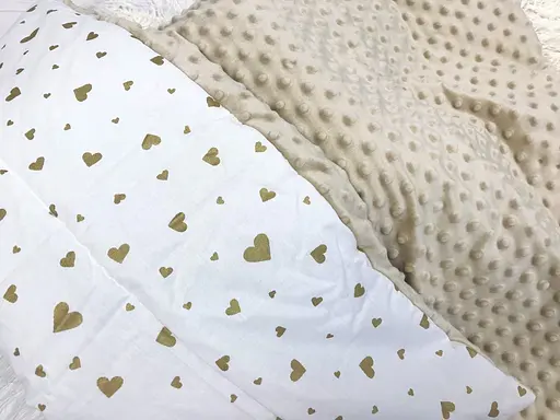 Плед з плюшем Moontime 100 x 80 см "Сердечка" - фото 2