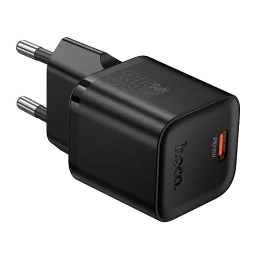 Адаптер сетевой HOCO Ingenious single port PD Charger N66 | 1Type-C, 35W/3A, PD/QC| - фото 1