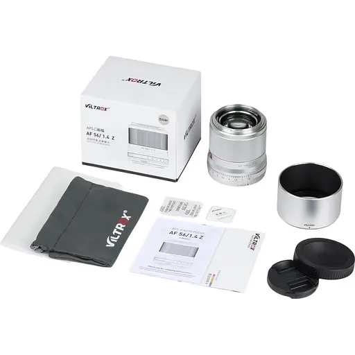 Объектив Viltrox AF 56mm f/1.4 STM Lens for Nikon Z Silver (121756) - фото 6