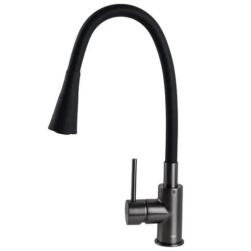 Змішувач для кухні TOPAZ LOFT TLF 8854-H39-GP-B01 латунний для мийки з керамічним картриджем D35 - фото 4