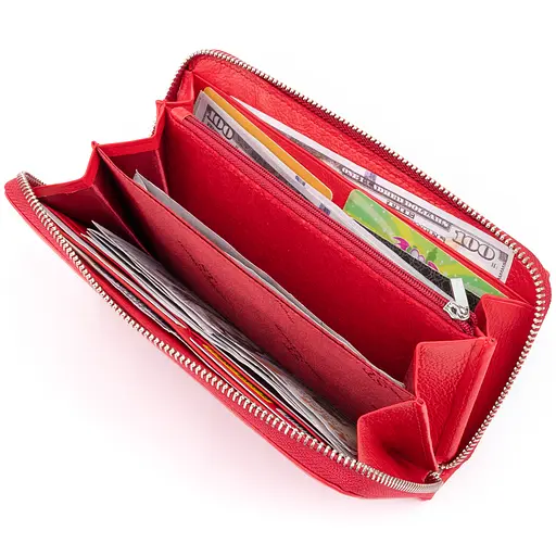 Жіночий шкіряний гаманець ST Leather 20х10х2 см acs0015522 - фото 5