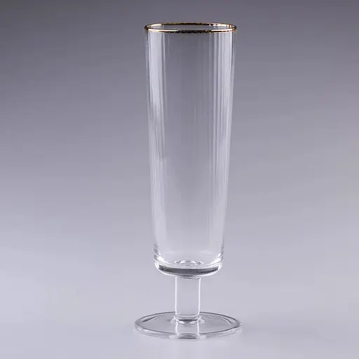 Набор бокалов TS Kitchen для шампанского ребристых фигурных 6 штук по 300 мл HP82 - фото 3