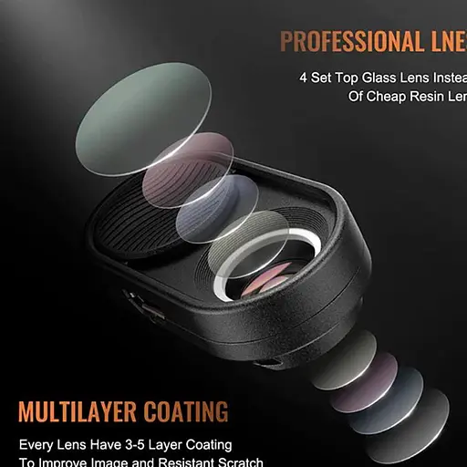 Макрооб'єктив для телефону Apexel LED 100X Microscope Lens (APL-MS01) [84344] - фото 8