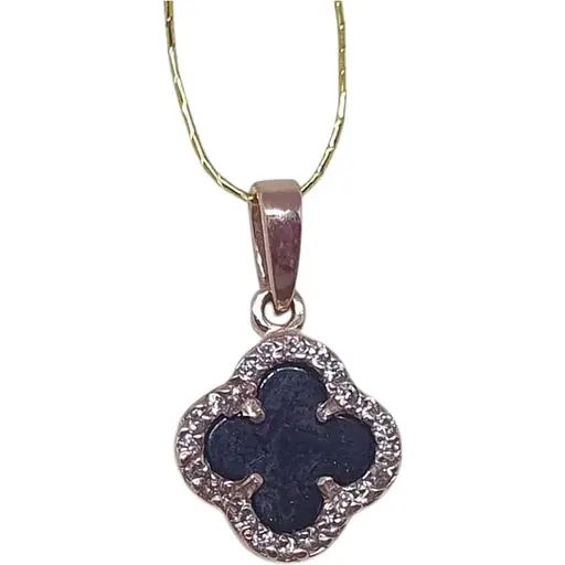 Золота підвіска Платон Конюшина з агатом та фіанітами. 1П162/67Б