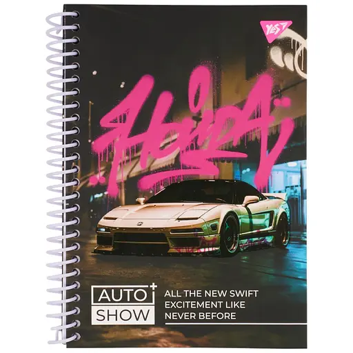 Блокнот Yes Auto show Honda А5, 64 листа, в клетку (152014)