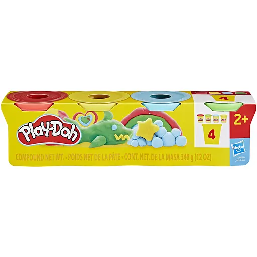 Набір маси для ліплення Hasbro Play-Doh- 4 баночки (G0512_G0688)