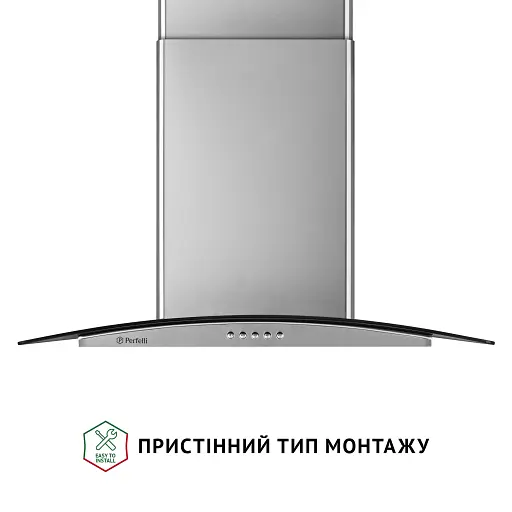 Вытяжка декоративная со стеклом PERFELLI GRASSI 6HMX INOX - фото 2