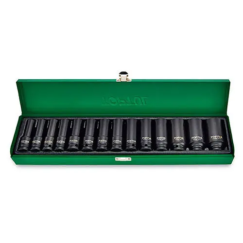 Набор ударных головок длинных 1/2, 10-32 мм, 14 шт. Toptul hoz0014696 - фото 2