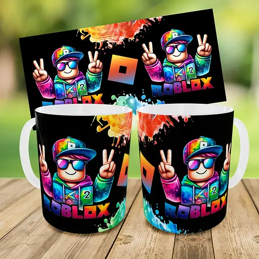 Набор детский Роблокс «Roblox» рюкзак 36х27см сумка-бананка, кружка с принтом для мальчика (01584) - фото 9