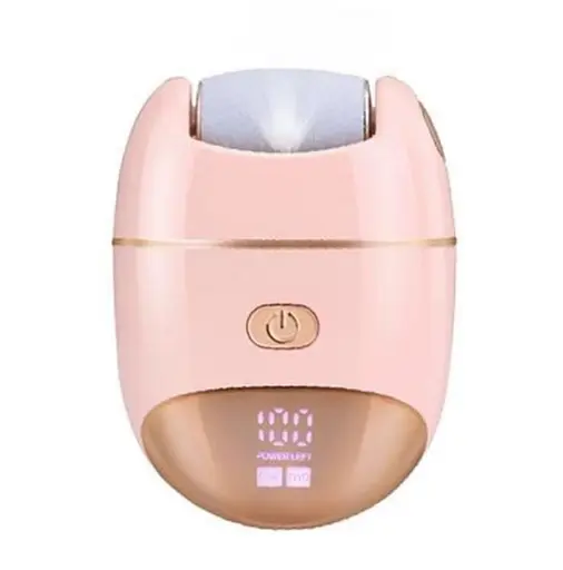 Пемза для стоп електрична бездротова ENZO EN-7101 електропемза для дому на акумуляторі портативна 5 Вт Рожева - фото 1