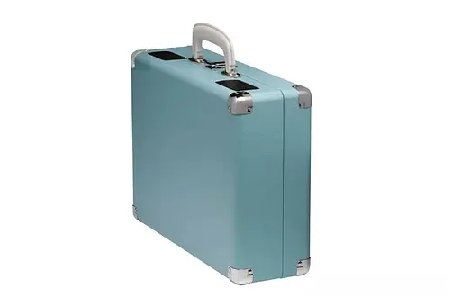 Проигрыватель виниловых дисков Denver VPL-120 BLUE 3-скоростной со стереодинамиками, чемодан / портфель - фото 2