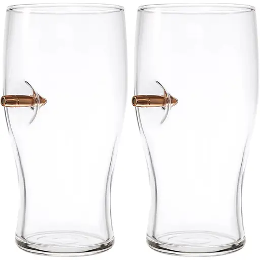Набор бокалов Gun&Fun для пива с пулей 2 шт.