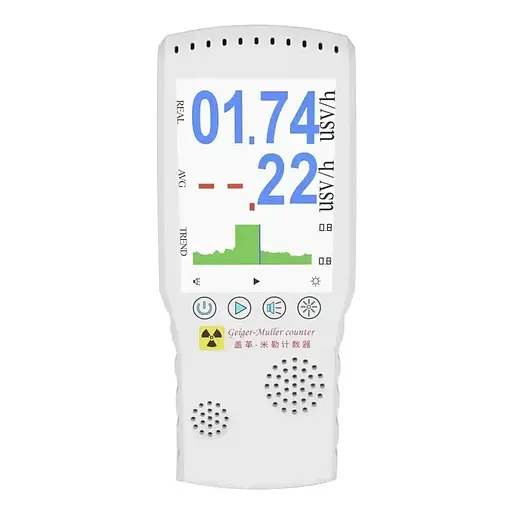 Дозиметр радіації Meterk Air-02 з великим LCD екраном на акумуляторі