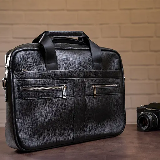 Чоловіча шкіряна сумка Vintage 40х30х7 см sum0012394 - фото 5