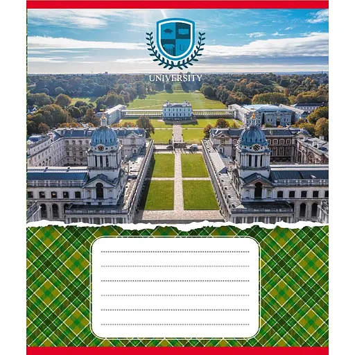 Зошит учнівський "Університети" 048-590258K-4 в клітинку, 48 аркушів