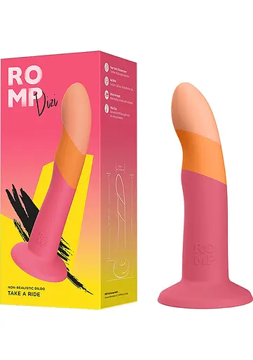 Фаллоимитатор Romp Dizi 18 см оранжевый - фото 3