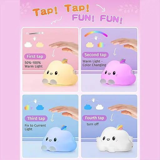 Нічник Cloud A12 1200 mAh White - фото 3