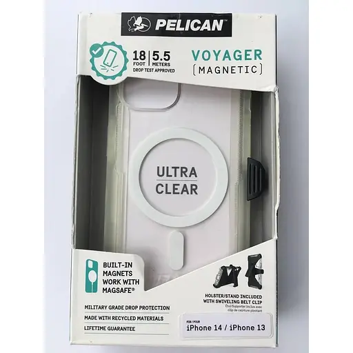 Протиударний чохол Pelican Voyager MagSafe для iPhone 13 / iPhone 14 (6.1") Clear аналог OtterBox Defender - фото 9