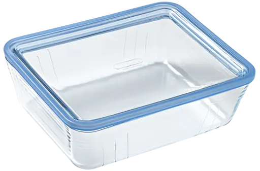 Форма з кришкою Pyrex Pure Glass, 24x19x8 см (2.6 л)