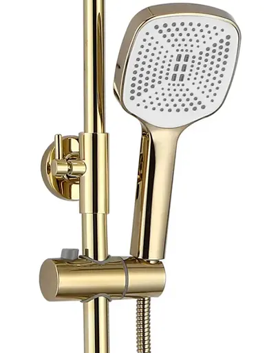Душевая система Rea Storm gold с изливом REA-P9531, Золотой - фото 6