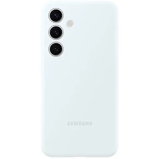 Оригинальный силиконовый чехол Samsung Silicone Case для Samsung Galaxy S24 White EF-PS921TWEGWW
