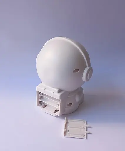 Ночник проектор звездного неба Астронавт RGB батарейки типа ААА Type-C Белый - фото 7