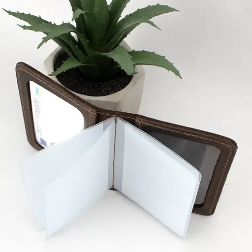 Обложка кожаная на ID паспорт, права Handycover HC0047 коричневая - фото 2