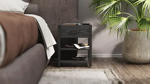 Тумба универсальная Вивьен 1/2 50x41x40 черный ДСП Сосна Кембра 16мм FRD-104126 - фото 3