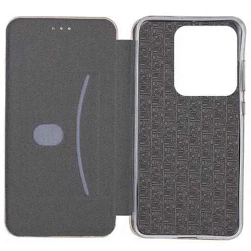 Кожаный чехол-книжка Epik Classy для ZTE Blade A55 4G Золотой - фото 2