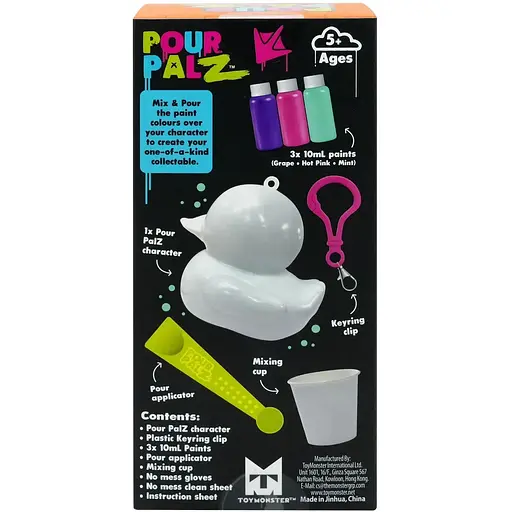 Набор для творчества ToyMonster Флюид Арт Брелок Утенок в ассортименте (GS-G26262) - фото 24