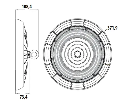 Светильник светодиодный для высоких потолков "AGORA-300" 300 W - фото 2
