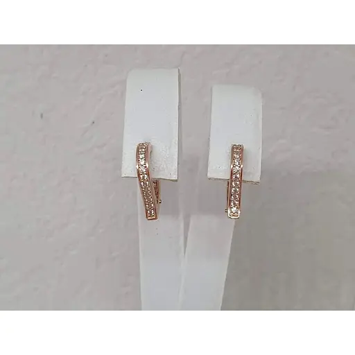 Золотые серьги Dear с фианитами. 3348.1 - фото 3