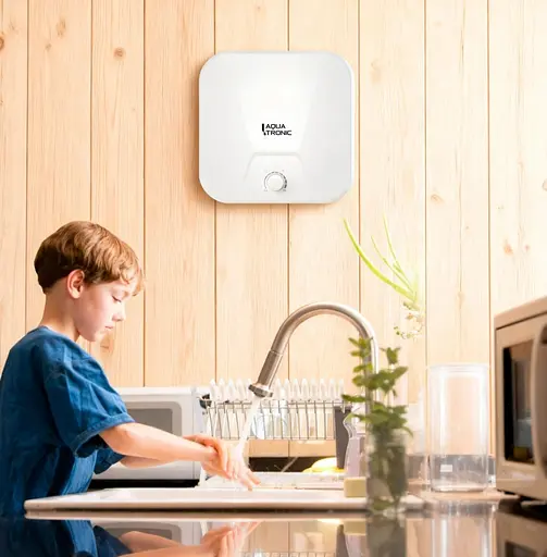 Водонагреватель электрический Aquatronic, 1500 Вт, мокрый ТЭН, 10 л над мойкой вертикальный, квадратный, белый (Compact WO1015 C2M) - фото 13