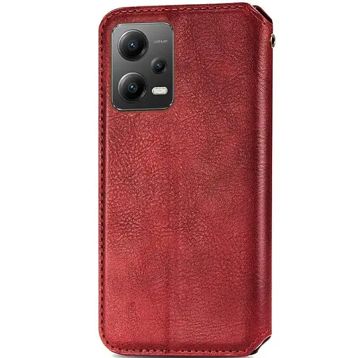 Шкіряний чохол-книжка GETMAN Cubic (PU) для Xiaomi Poco X5 5G / Redmi Note 12 5G Червоний - фото 2