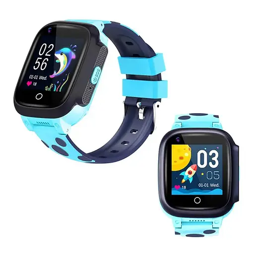 Дитячий розумний смарт-годинник Smart Watch Y95 4G з водонепроникним корпусом камерою GPS-трекером і відеодзвінком Синій - фото 4
