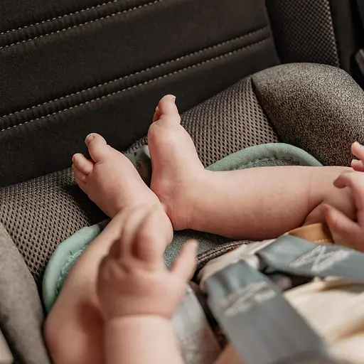 Дышащий вкладыш AeroMoov Air Layer для автокресел группы 0 мятный (AL-0-MI) - фото 4