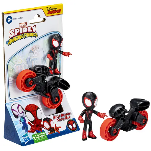 Набор игрушечный Hasbro Spiderman Marvel Spidey Amazing Friends Miles Morales 6 см (F3714_F4002) - фото 4