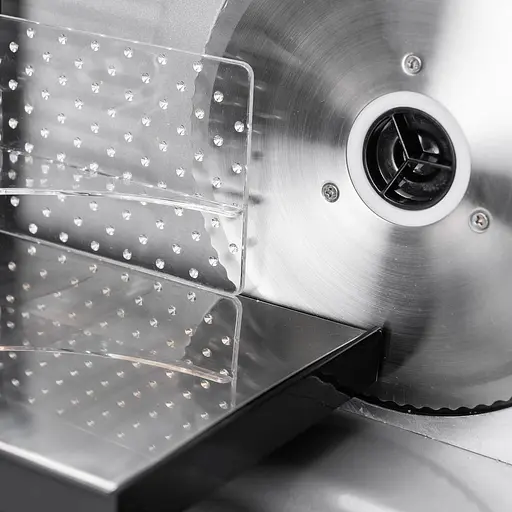 Слайсер електричний Sokany SK-446 500 Вт професійна скибкорізка для м'яса та продуктів Сріблястий - фото 7