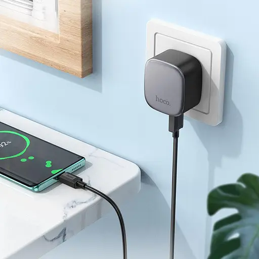 Сетевое зарядное устройство Hoco CS31A 2 х USB + кабель Type-C - фото 8