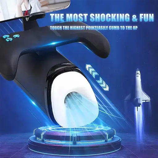 Автоматичний мастурбатор Warrior M-100 PRO з поступальними рухами, вібрацією, підігрівом та тримачем для телефону - фото 4